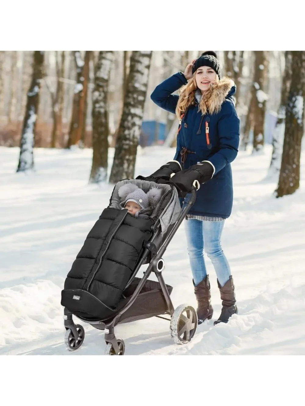 Universal Weather-Proof Baby Stroller Footmuff | Cozy Warm Bunting Bag